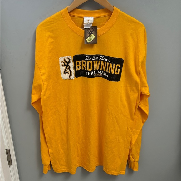 Browning Other - NWT Browning Men's Gold Long Sleeve Tee